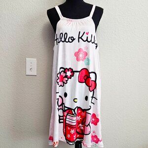 Hello Kitty Floral White and Pink Swim Coverup